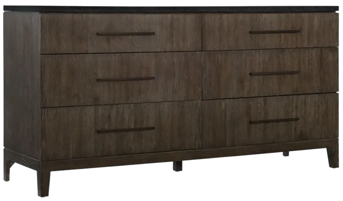 Miramar Aventura Raphael Six-Drawer Stone Top Dresser