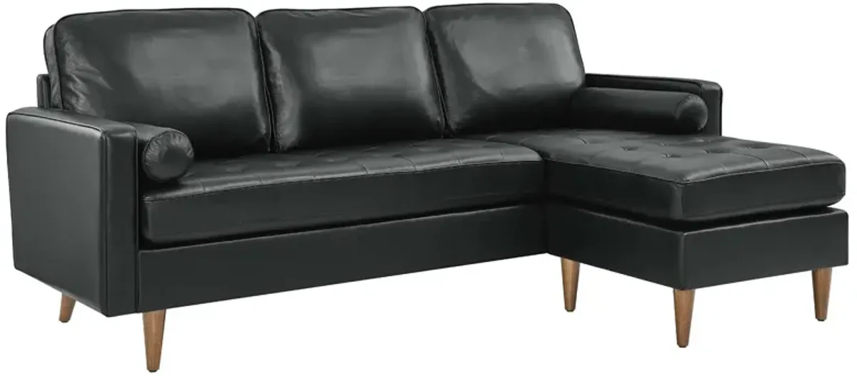 Valour 78" Leather Apartment Sectional