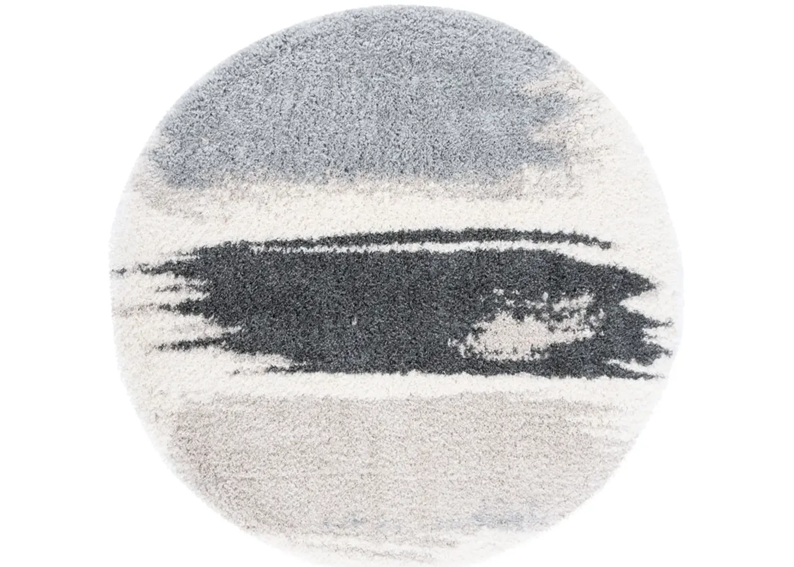 FONTANA SHAG Round Power Loomed 5'-3" X 5'-3" Round Rug