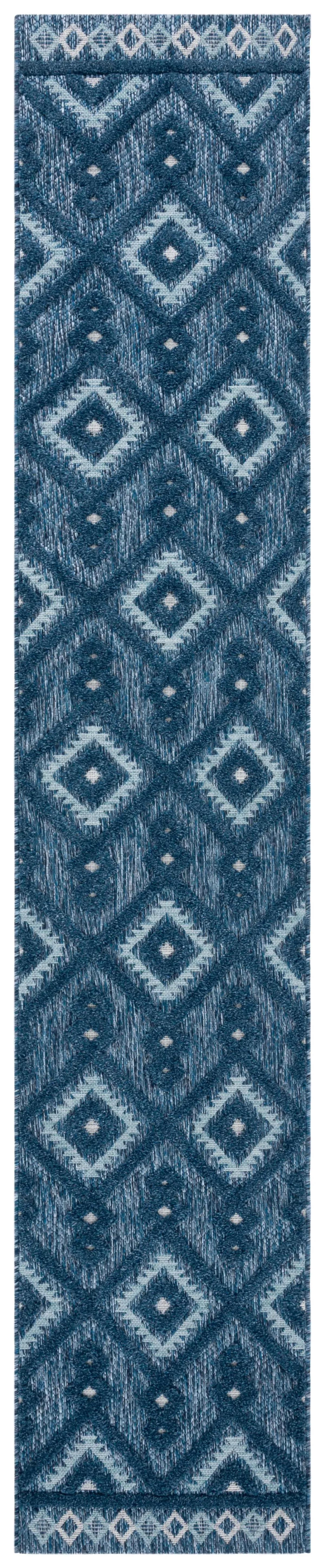 SANTORINI 108 NAVY  2' x 10' Runner Rug