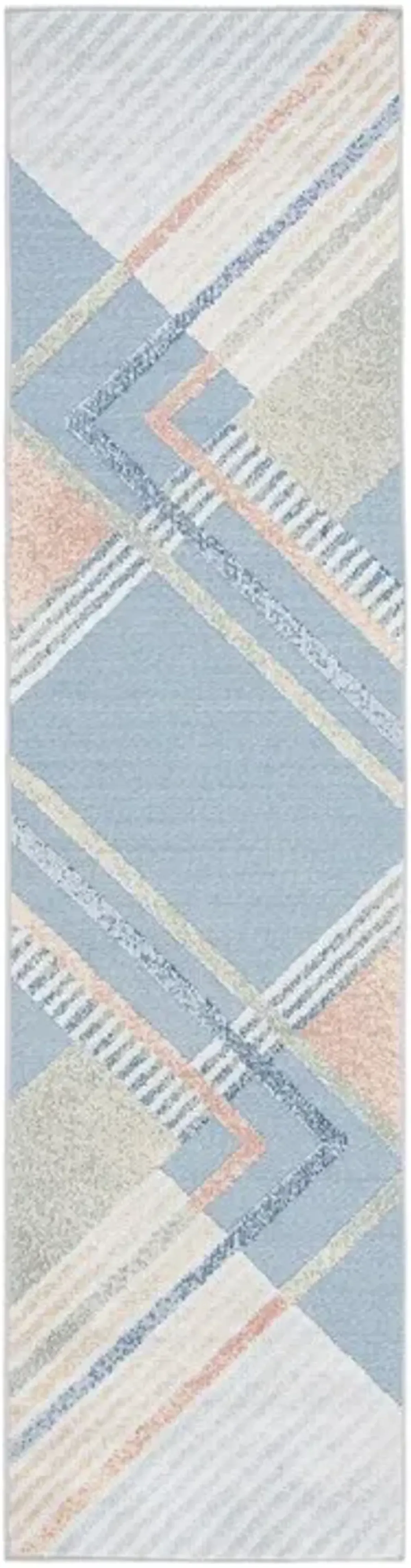 SARASOTA 102 Blue  2'-3' X 9' Runner Rug