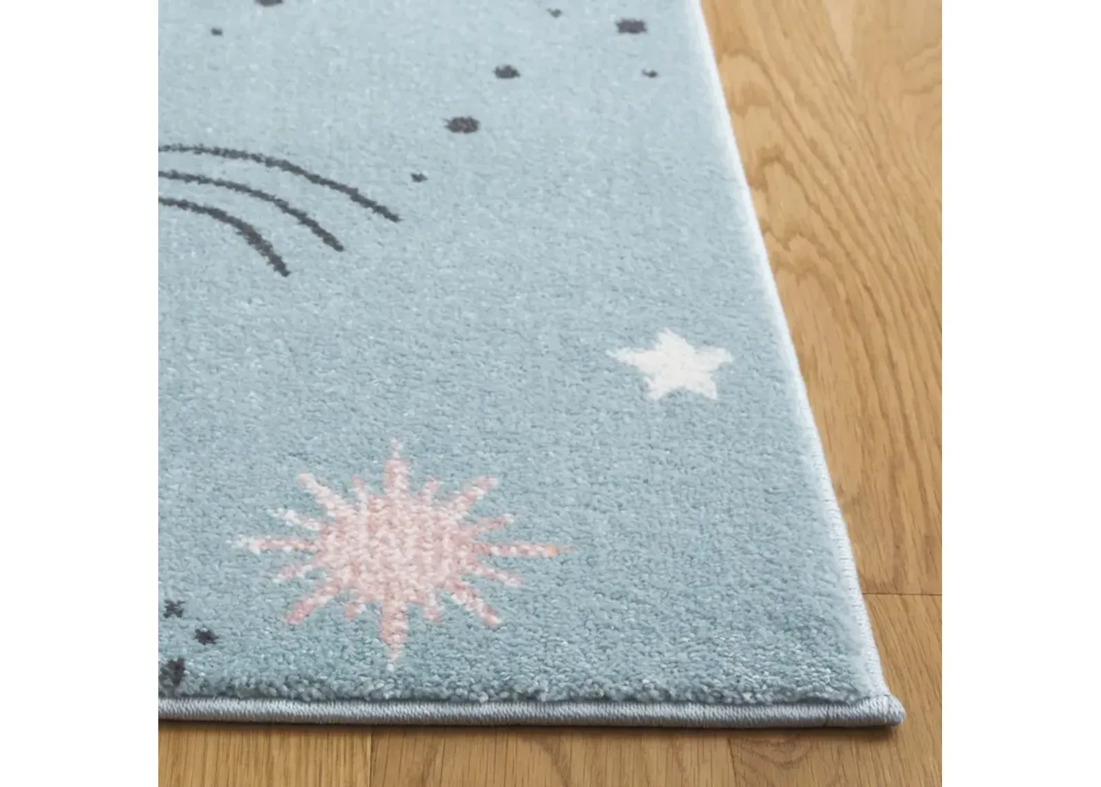 CAROUSEL KIDS 122 TEAL  5'-3' x 5'-3' Square Square Rug