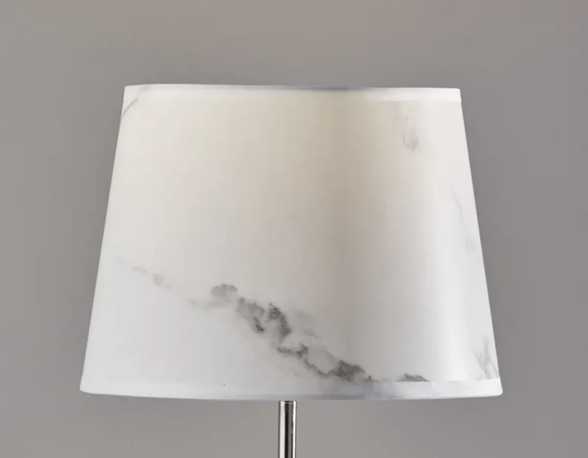 Marble Base Table Lamp with Grey Marble Shade