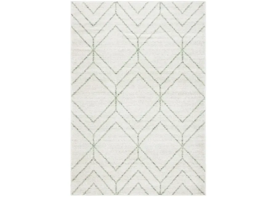 ADIRONDACK Contemporary Ivory / Sage 8' X 10' Powerloomed Rug