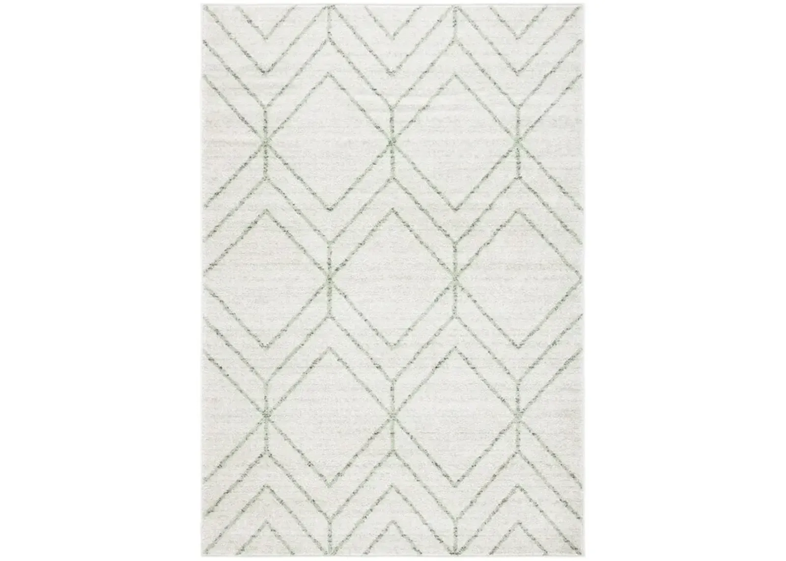 ADIRONDACK Contemporary Ivory / Sage 8' X 10' Powerloomed Rug