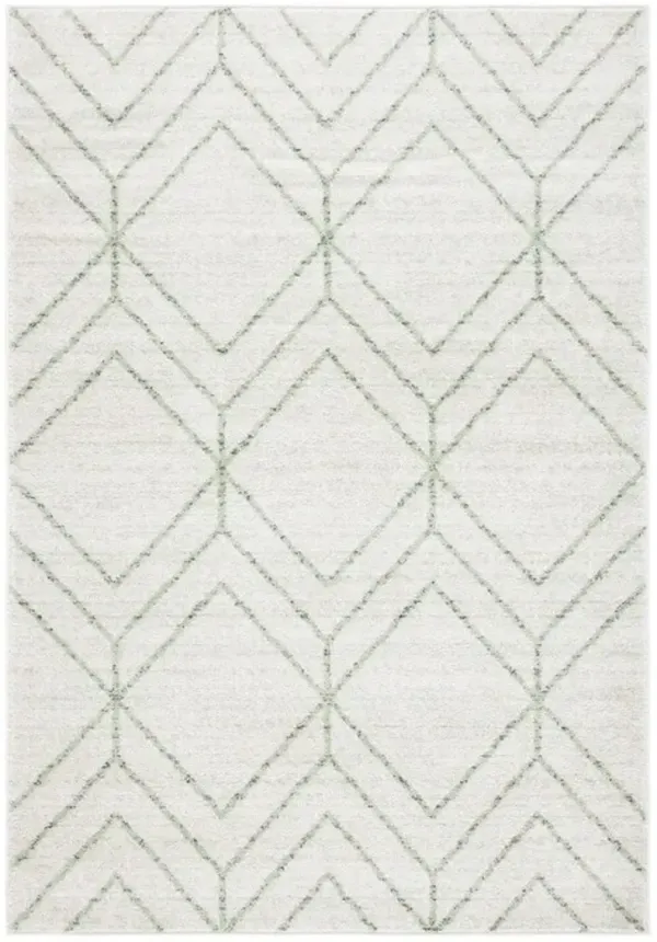 ADIRONDACK Contemporary Ivory / Sage 8' X 10' Powerloomed Rug