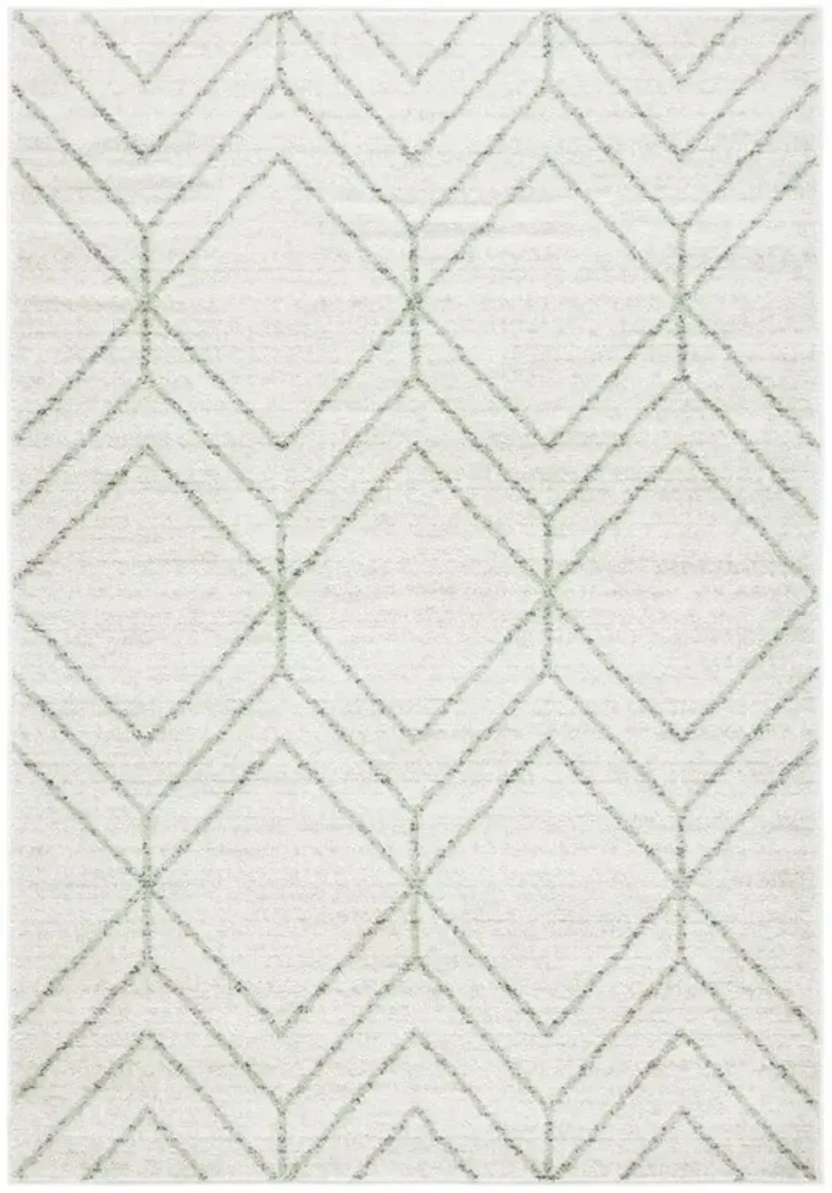 ADIRONDACK Contemporary Ivory / Sage 8' X 10' Powerloomed Rug