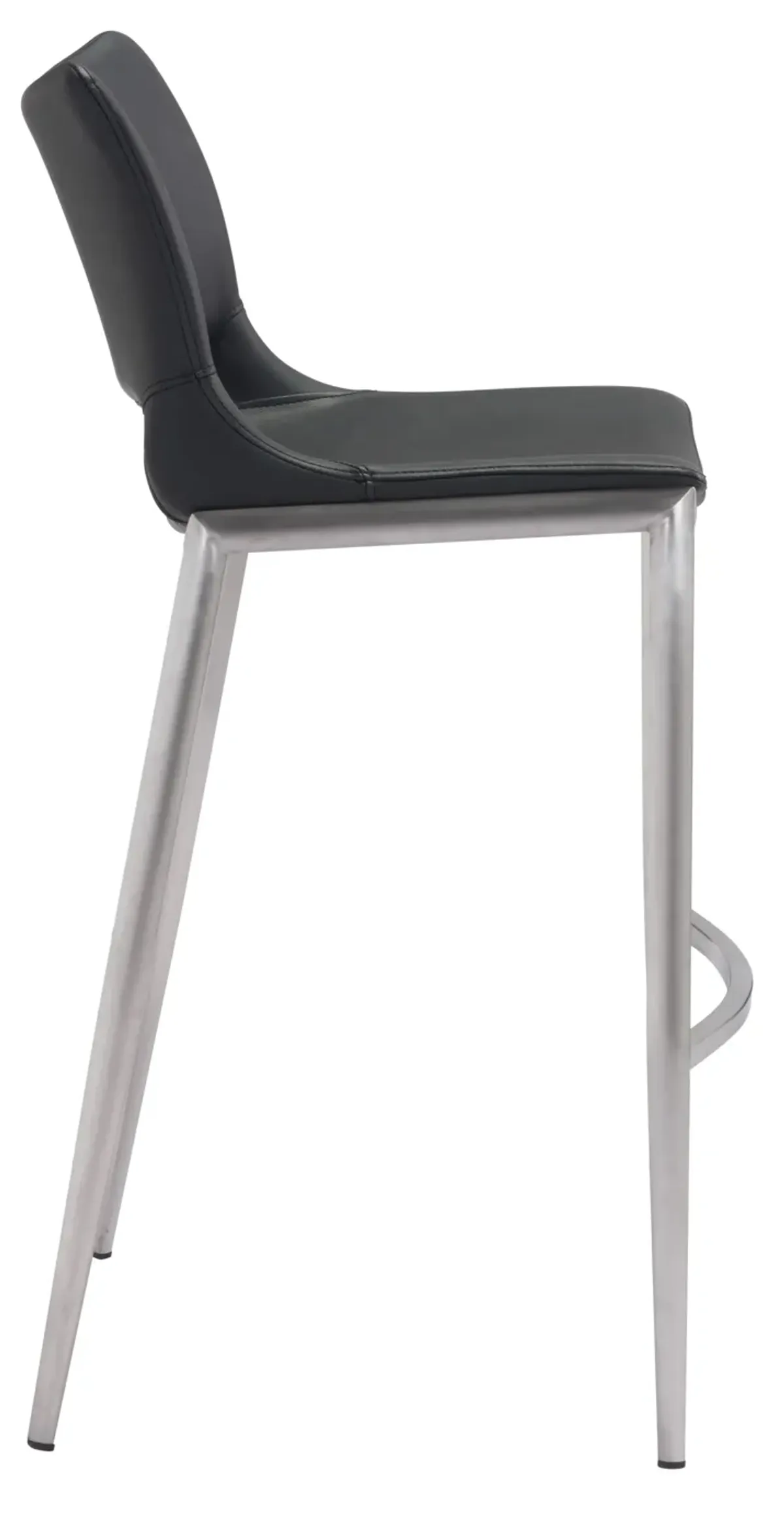 Ace Barstool (Set of 2) Black & Silver