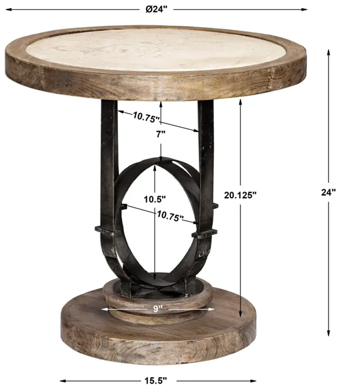 Sydney Light Oak Side Table