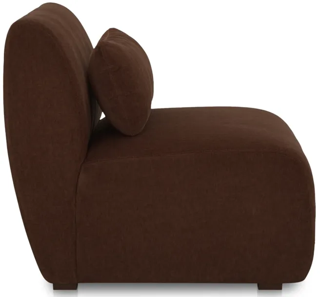 Amelia Slipper Chair Chestnut