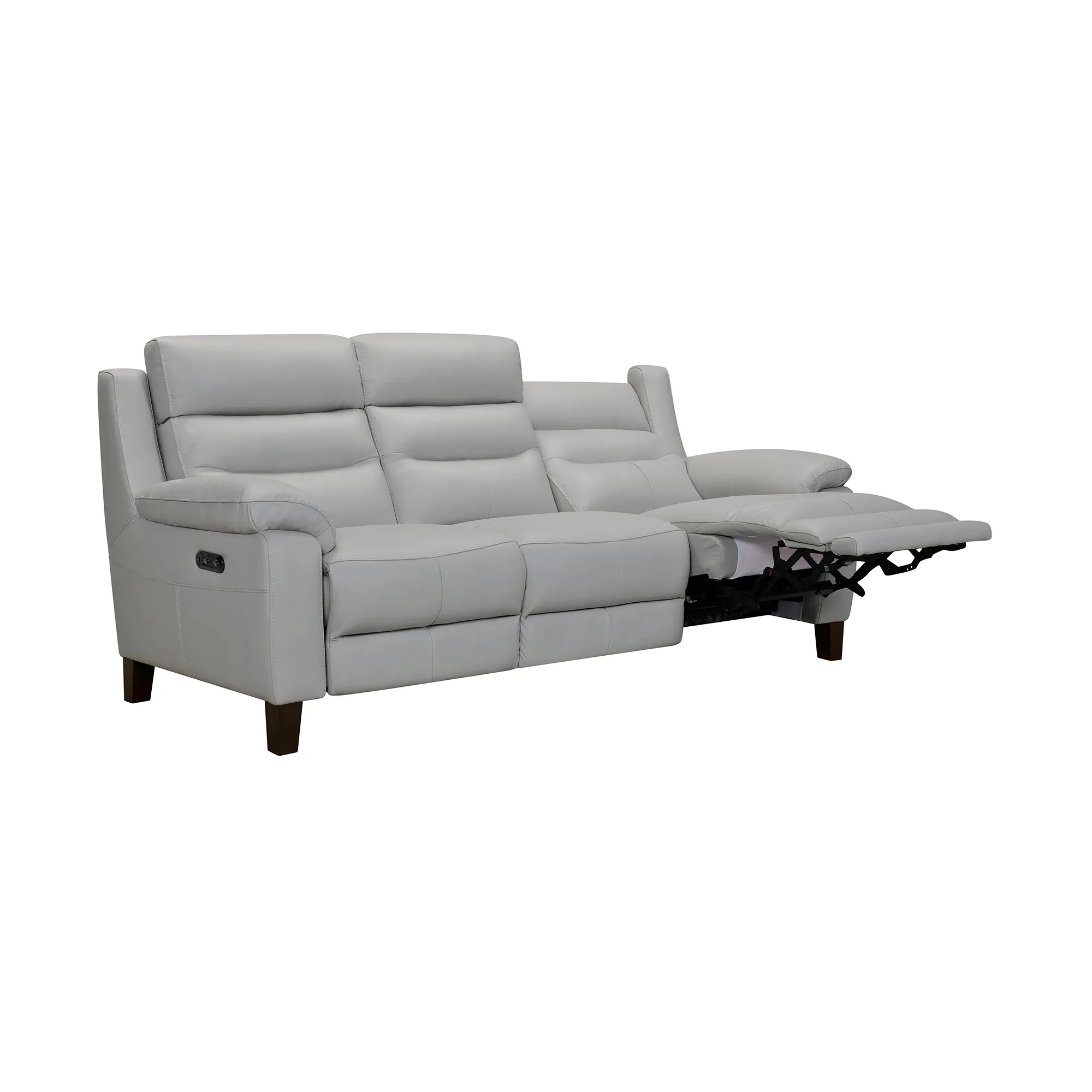 Hayward 82" Dove Gray Genuine Leather Power Reclining Loveseat