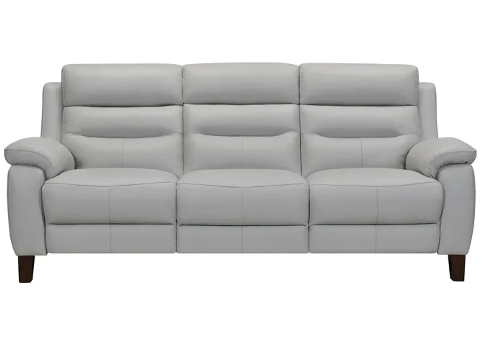 Hayward 82" Dove Gray Genuine Leather Power Reclining Loveseat