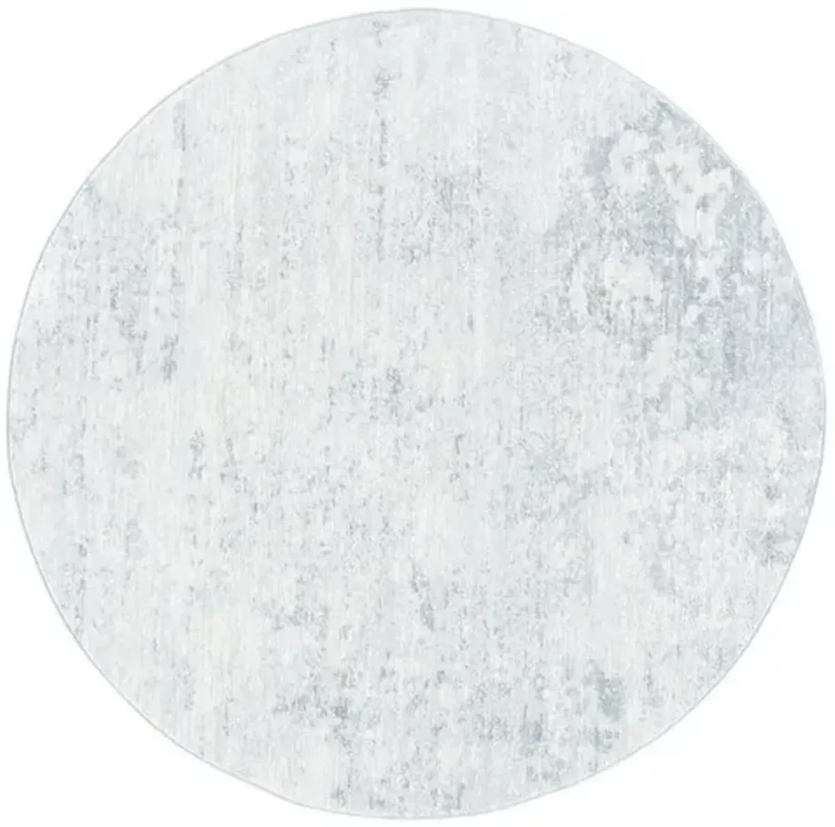 Brentwood 822 Ivory / Grey 6'-7" X 6'-7" Round Round Powerloomed Rug