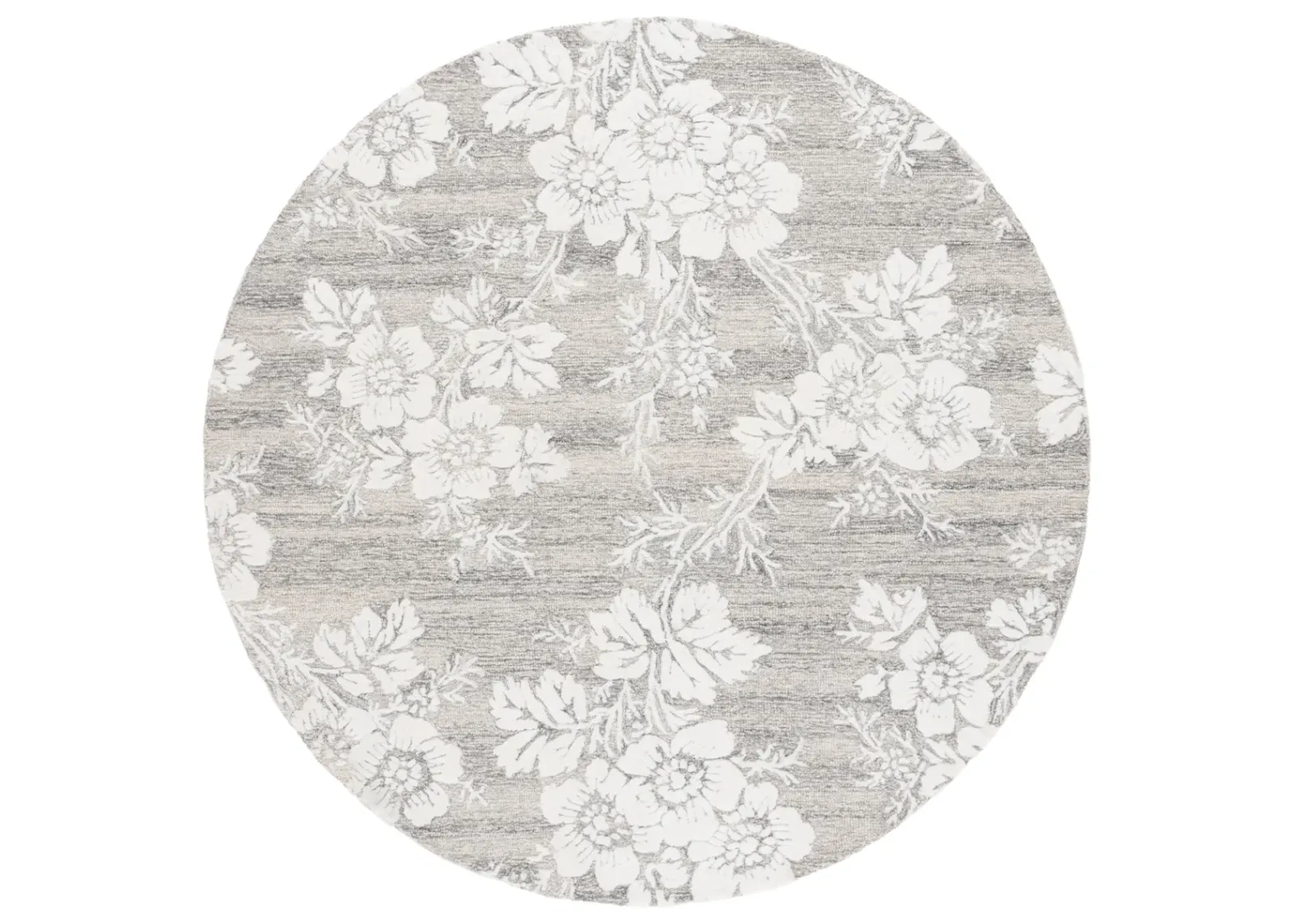 GLAMOUR 625 GREY  6' x 6' Round Round Rug