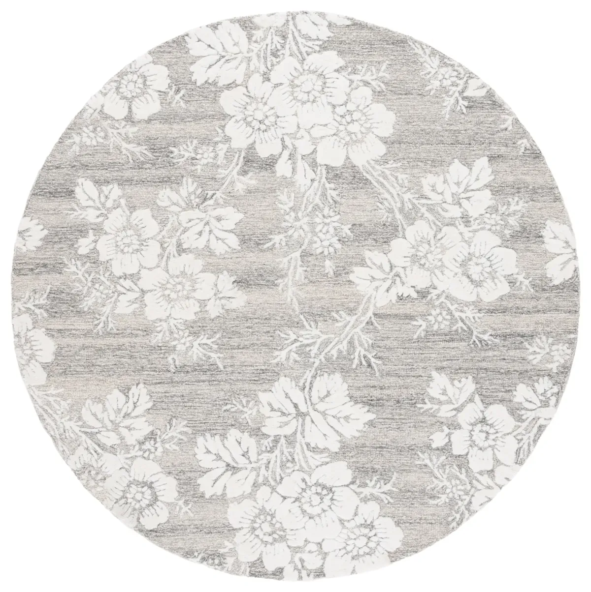 GLAMOUR 625 GREY  6' x 6' Round Round Rug