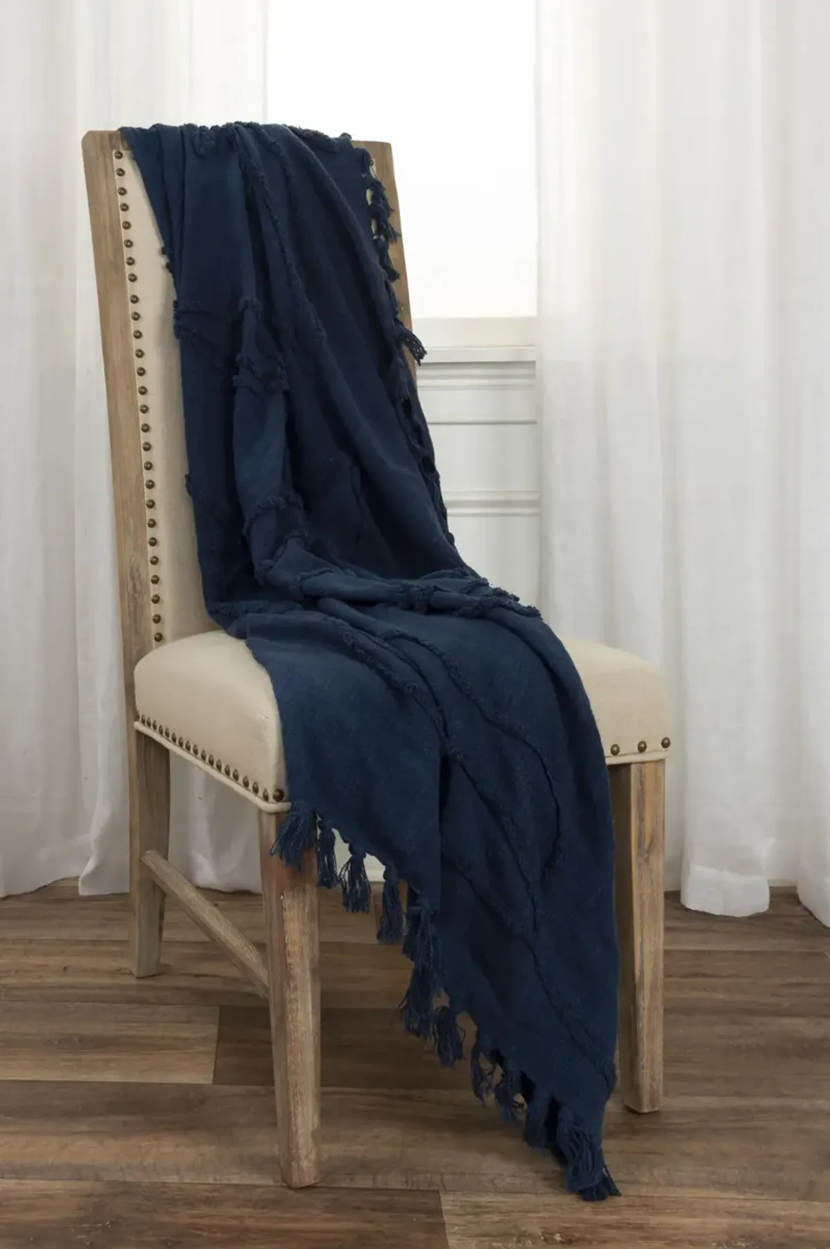 Botanical Blue Throw