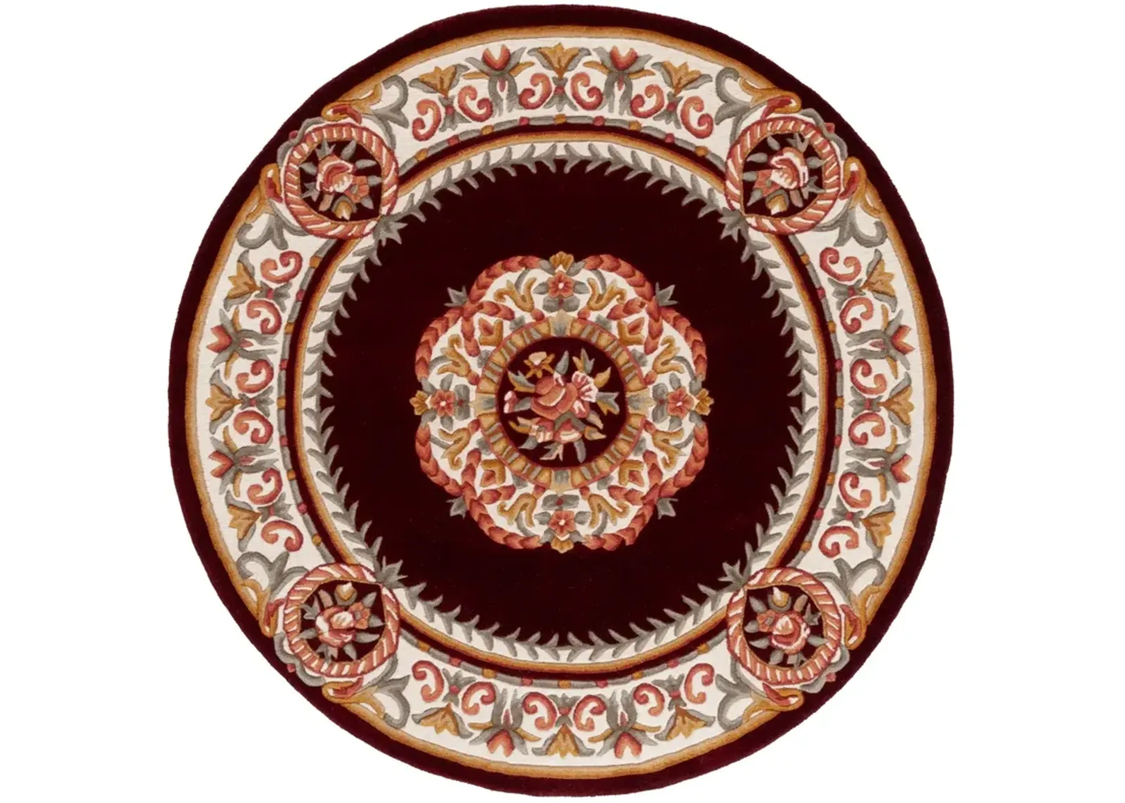 NAPLES 901 RED  6' x 6' Round Round Rug