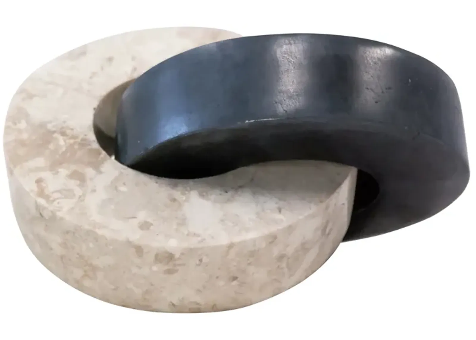 Marble, 9" 2-circle Links, 2-tone