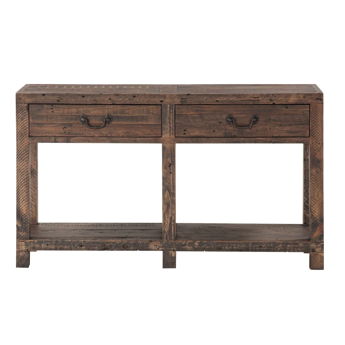 Craster Reclaimed Wood Console Table In Smoky Taupe