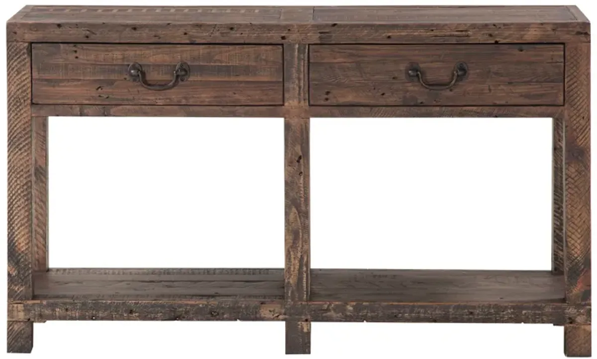Craster Reclaimed Wood Console Table In Smoky Taupe