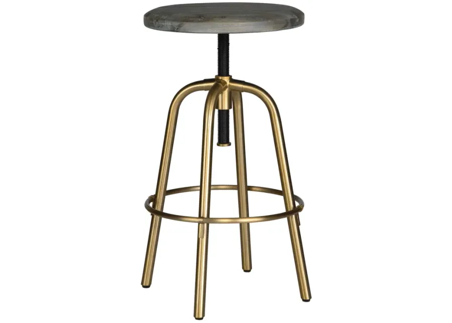 Revolve Brass Counter Stool