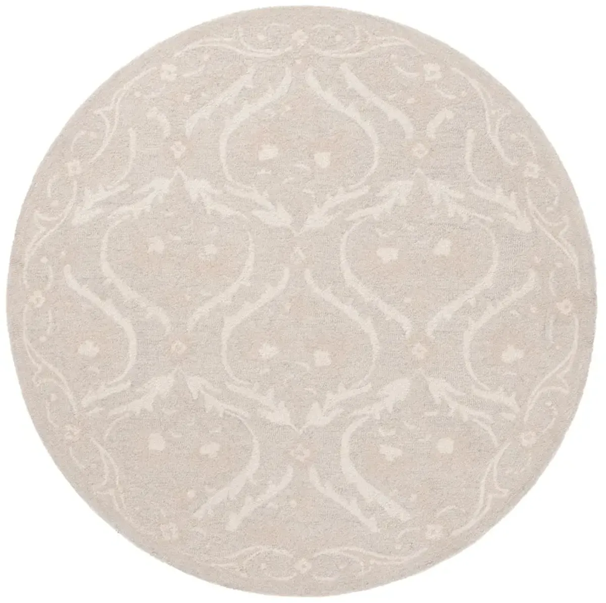 BLOSSOM 116 SILVER  6' x 6' Round Round Rug