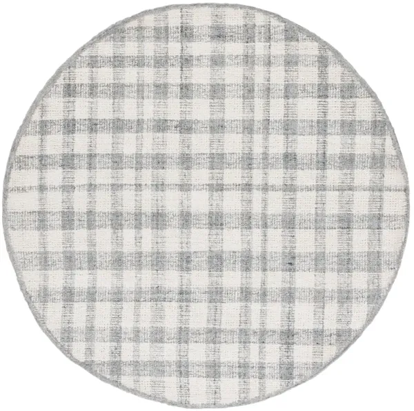 ABSTRACT Hand Tufted 6' x 6' Round area rug