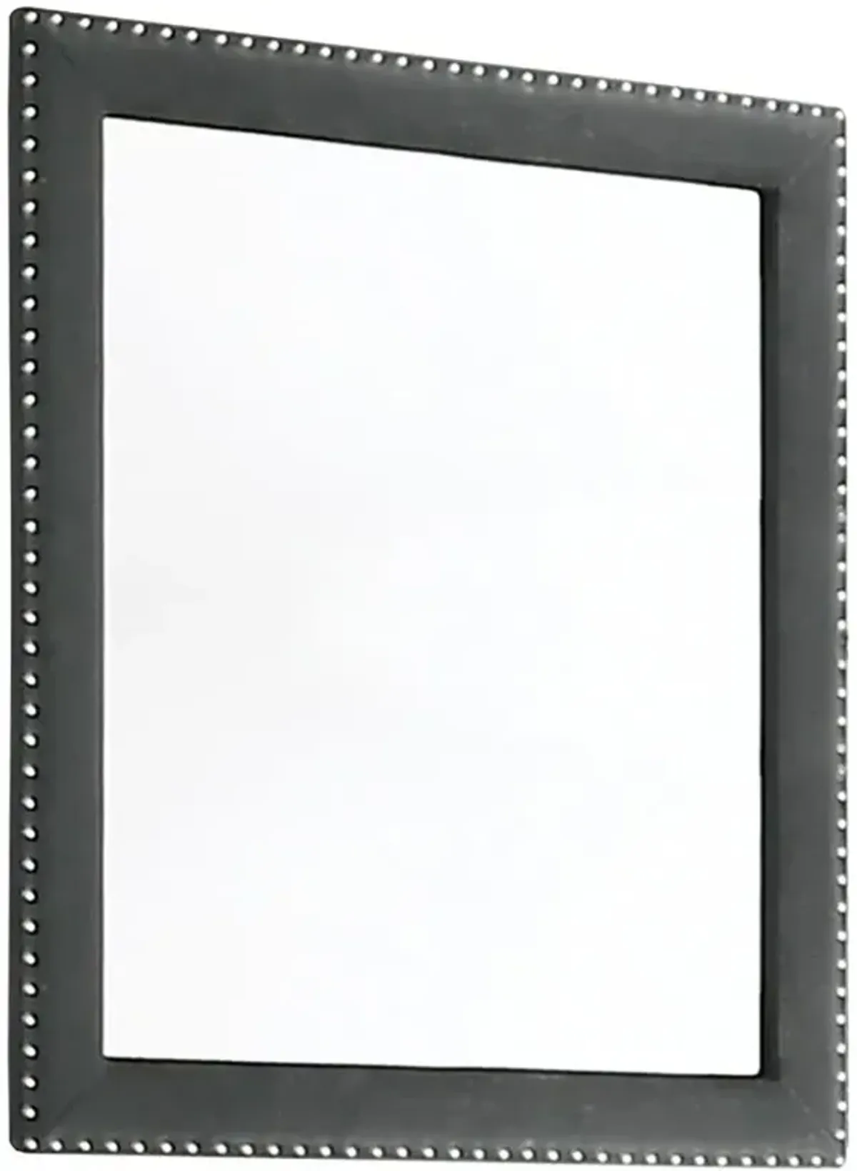 Melody Rectangular Upholstered Dresser Mirror Grey