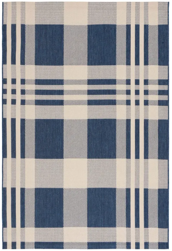 COURTYARD 6201 NAVY  2'-3' x 5' Accent Rug