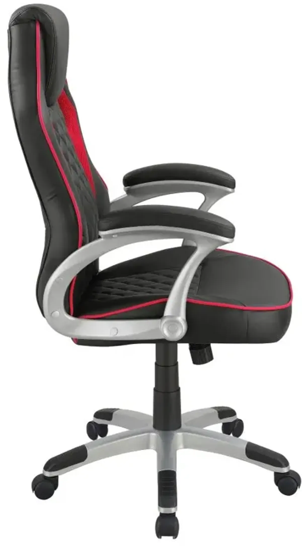 Lucas Upholstered Office Chair Black and Red