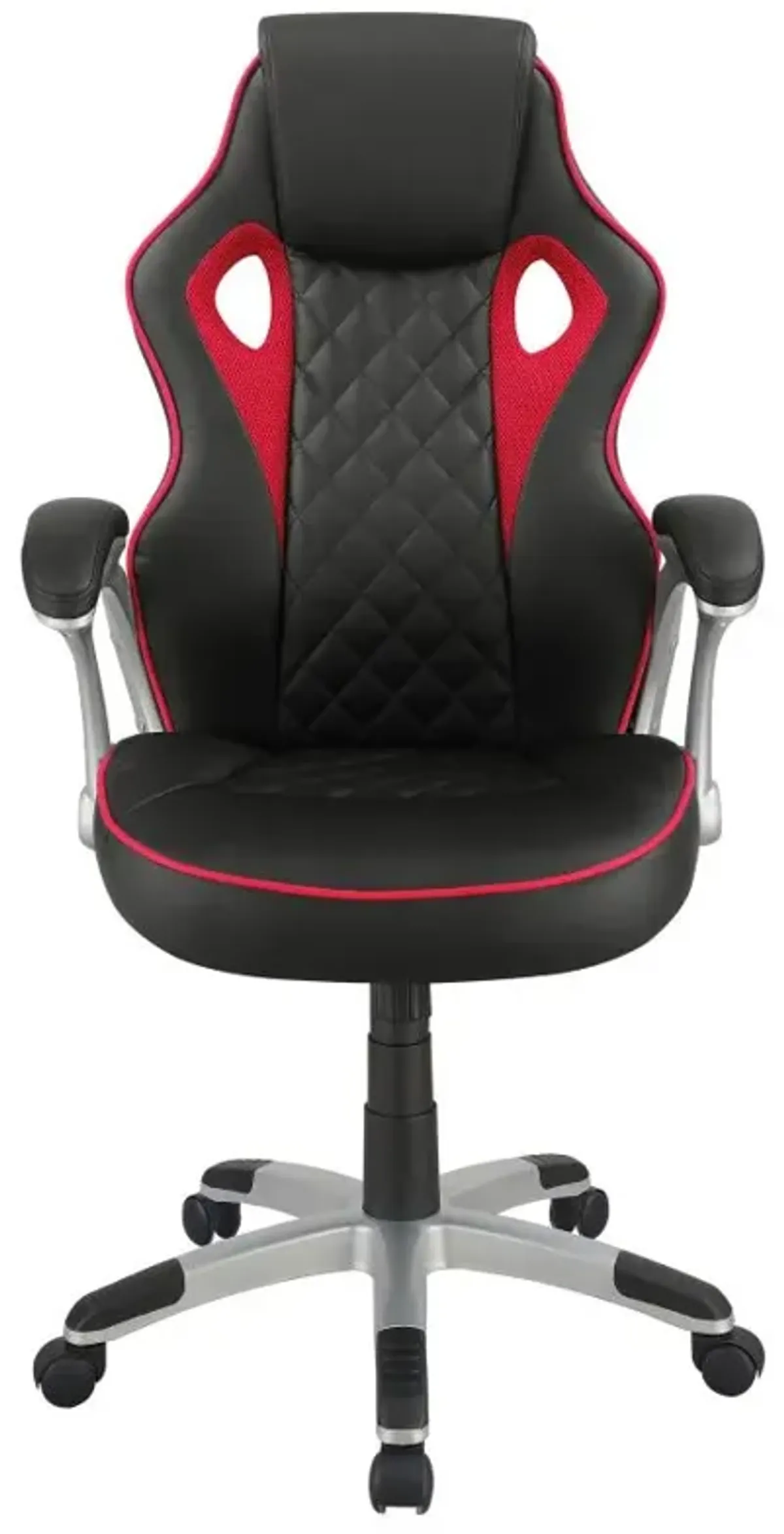 Lucas Upholstered Office Chair Black and Red