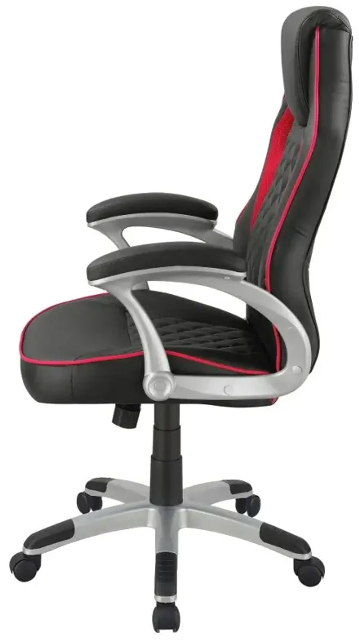 Lucas Upholstered Office Chair Black and Red