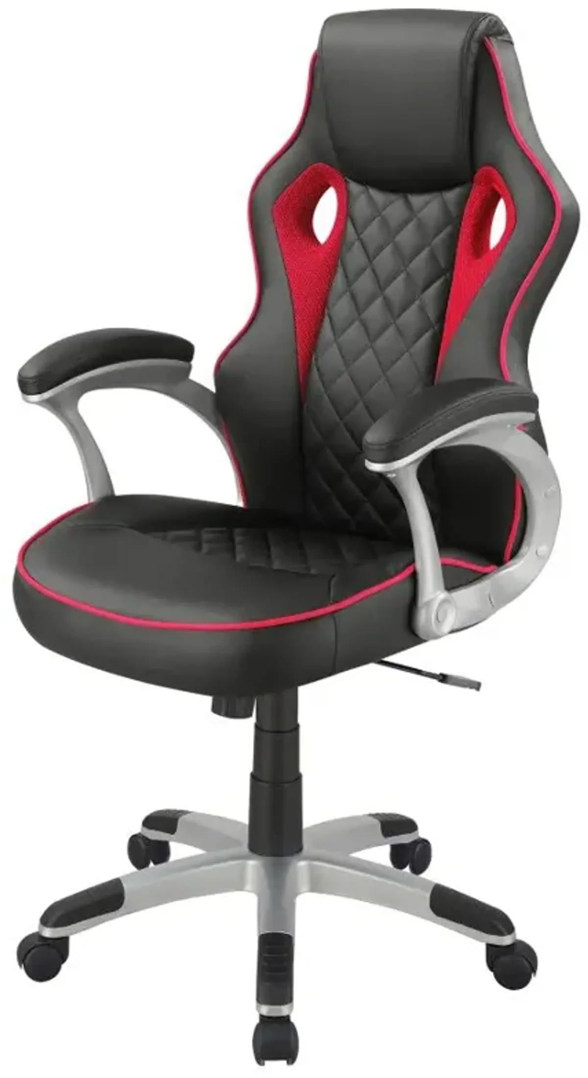 Lucas Upholstered Office Chair Black and Red