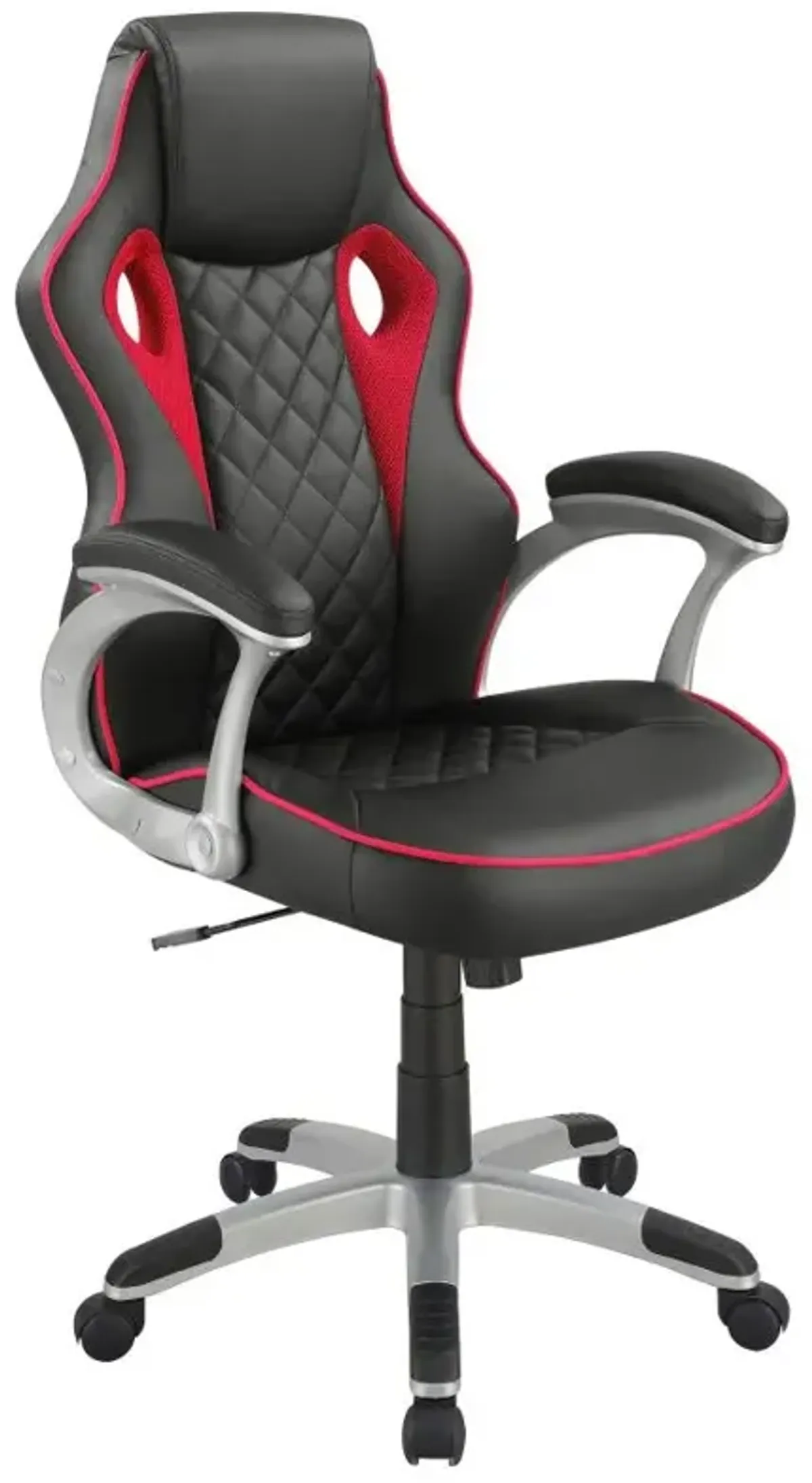 Lucas Upholstered Office Chair Black and Red