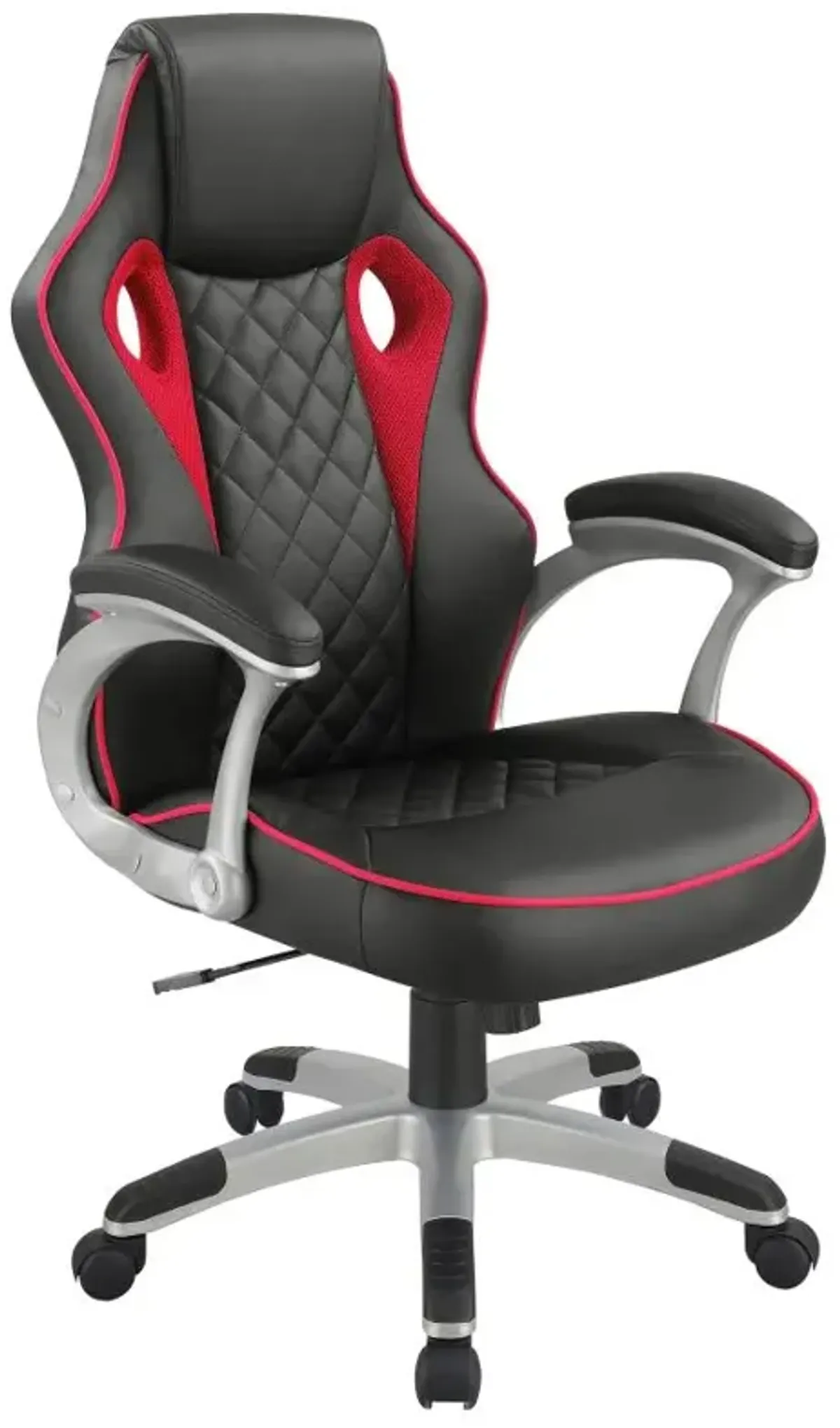 Lucas Upholstered Office Chair Black and Red