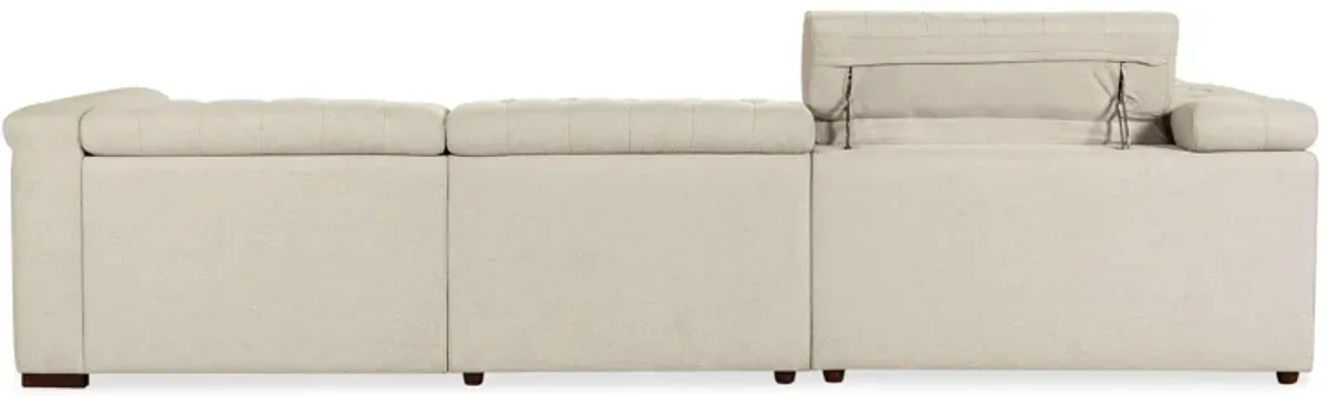 Savion Deux 5 Seat Sectional with Four Power Recliners and Six Power Headrests