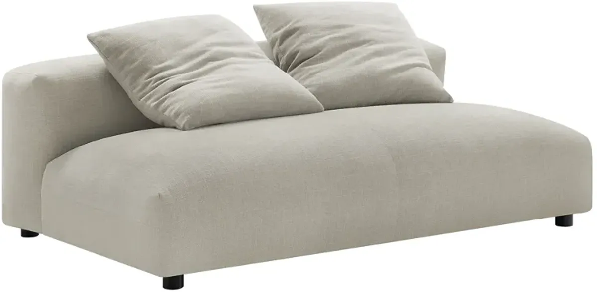 Solace Modular Upholstered Fabric Armless Loveseat by Modway
