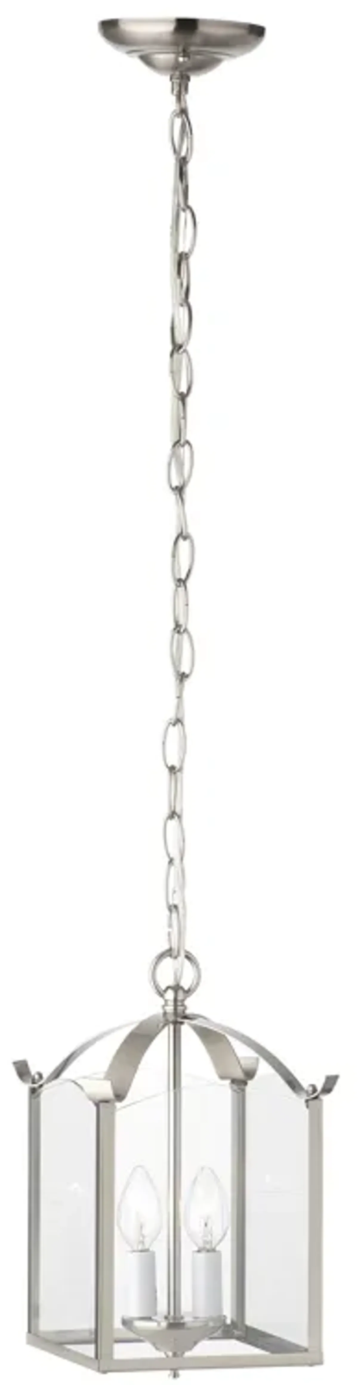 Whitmore 7.25" Wide 2-Light Chandelier - Brushed Nickel