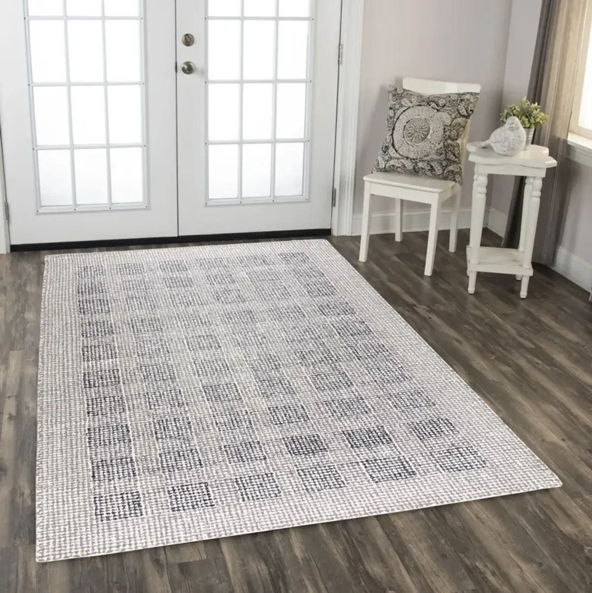 Taylor Charcoal  Wool 5' x 7'6" Rectangle Rug