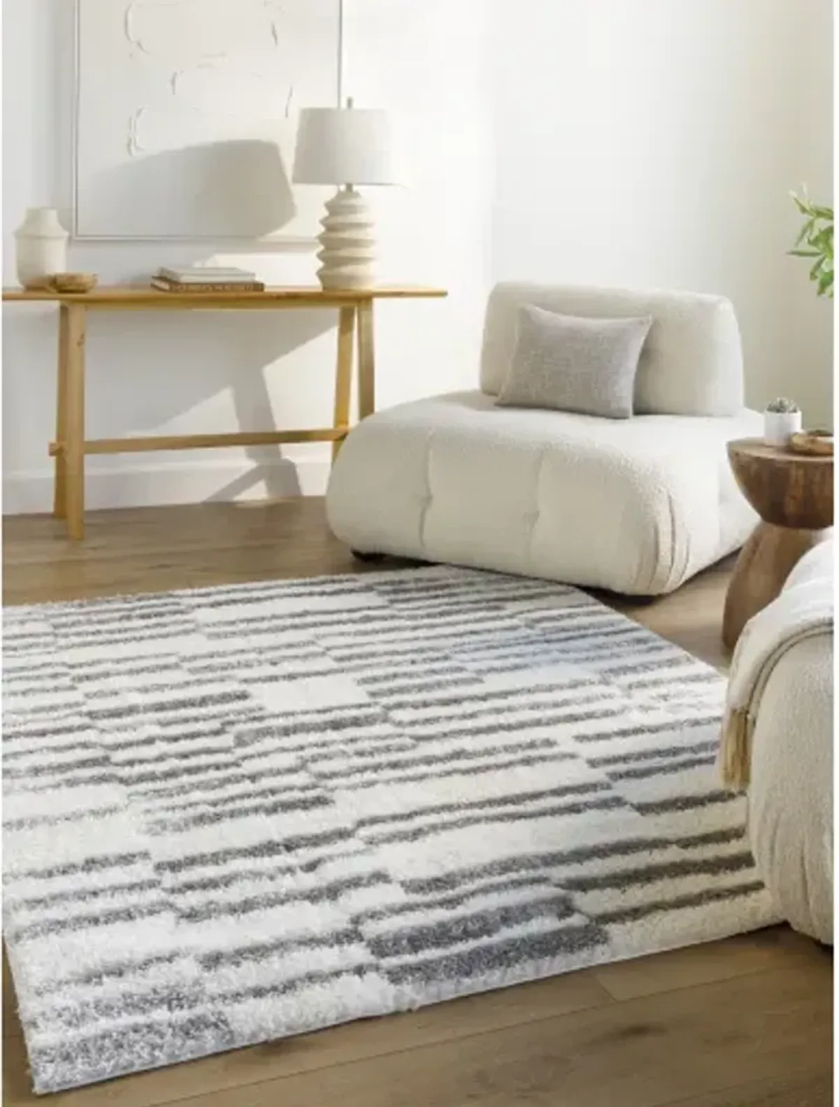 Cloudy Shag CDG-2328 7'10" x 10' Machine Woven Rug