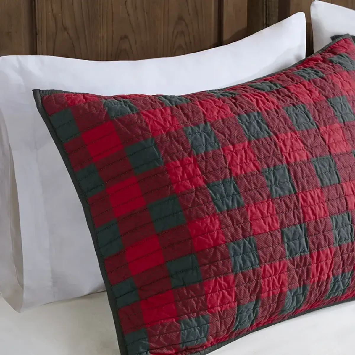 Woolrich Woolrich Check Red Oversized Quilt Mini Set