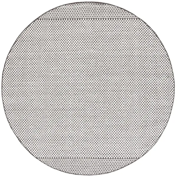 VERMONT 906 BROWN  6' x 6' Round Round Rug