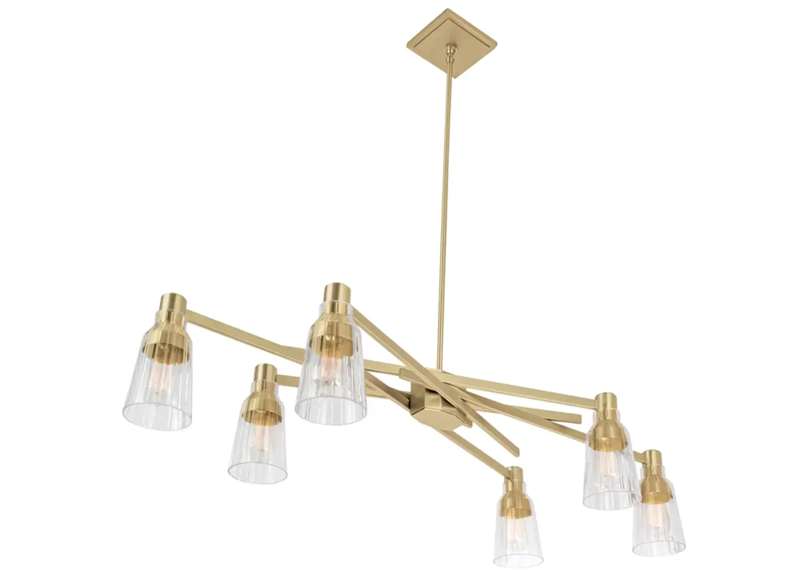 Carnival Chandelier - Satin Brass