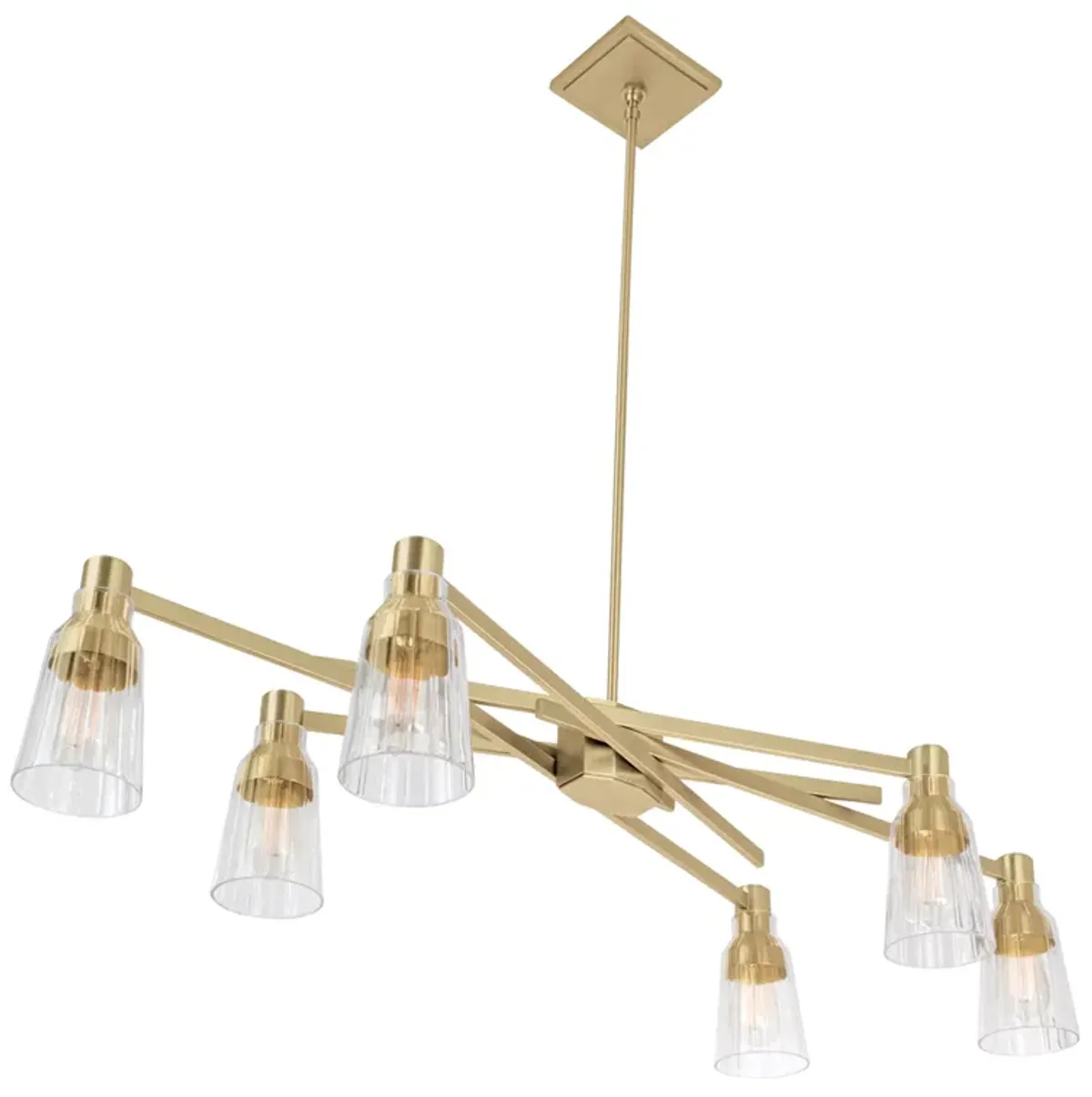 Carnival Chandelier - Satin Brass