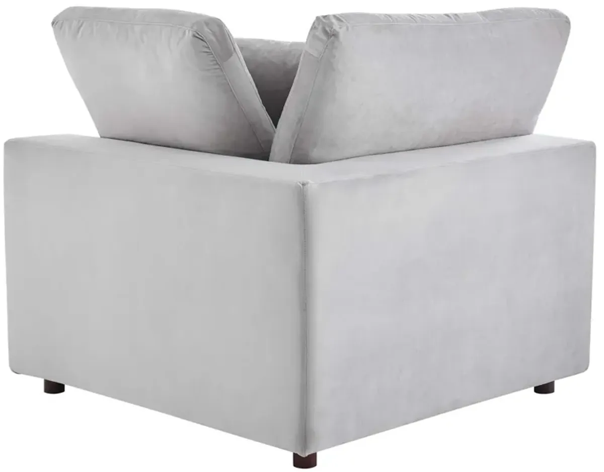 Commix Down Filled Overstuffed Performance Velvet Corner Chair