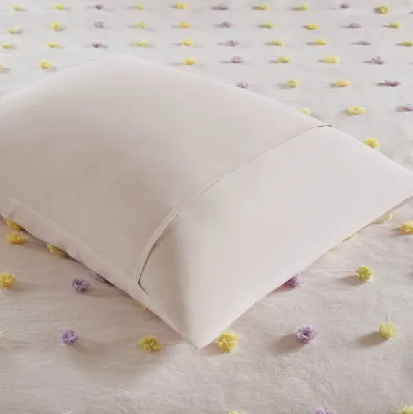 Cotton Jacquard Pom Pom Comforter Set