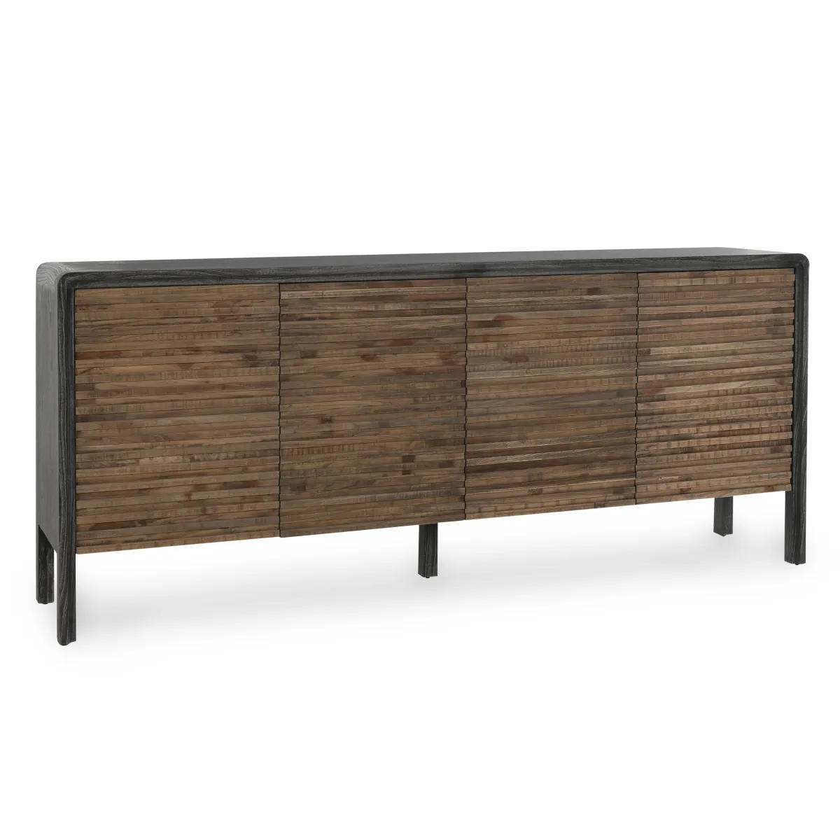 Elodie 4Dr Sideboard Black/Natural