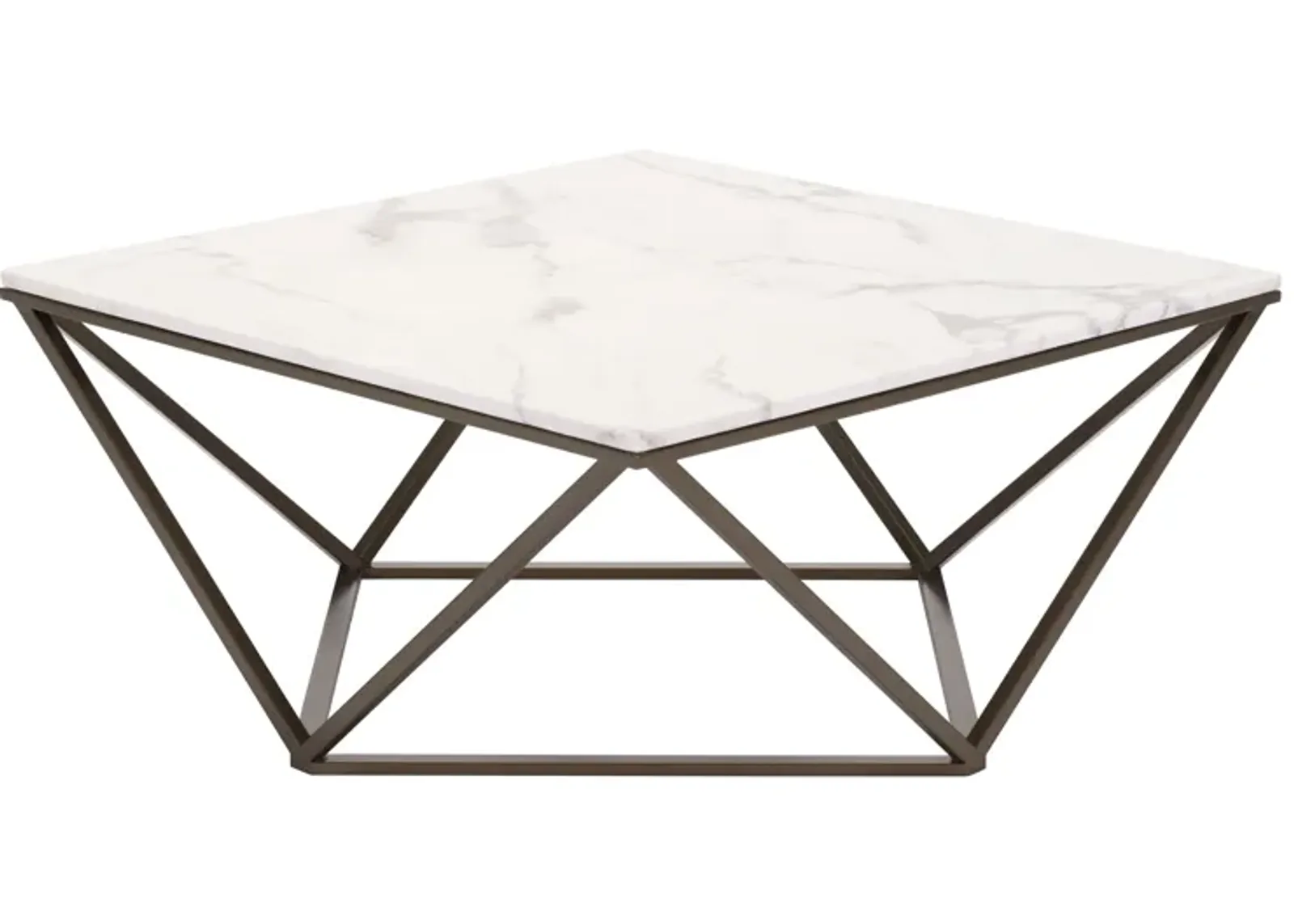 Tintern Coffee Table White & Antique Bronze