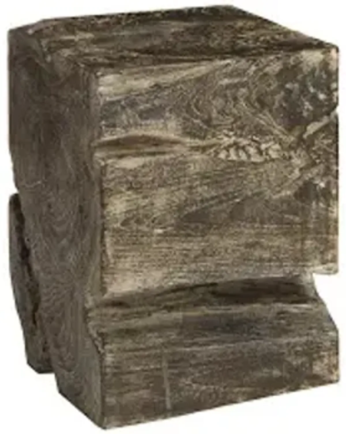 black wash stool, square