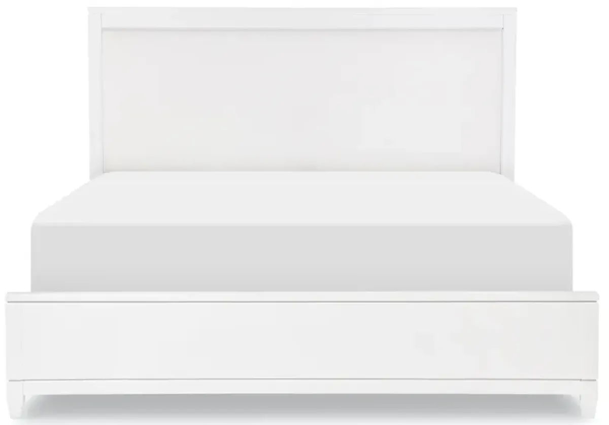 Summerland White Complete Upholstered Bed Ca King 60 White Finish